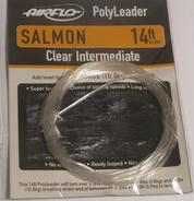 14 ft (4.3 m) polyleader salmon  40 lb (18.1 kg) clear intermediate Airflo